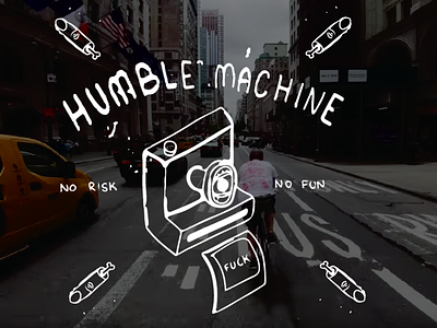 Humble Machine branding concept design fixed gear mark