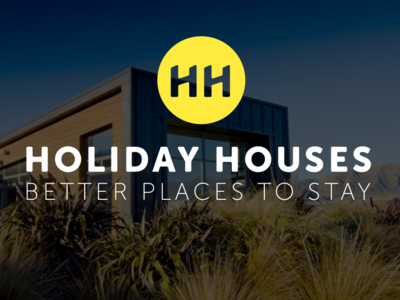 Holiday Houses rebrand brand branding design holiday house logo mark simple vacation