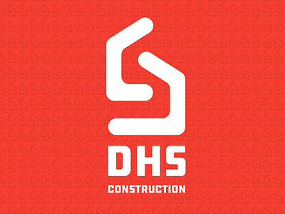DHS Construction acronym brand branding building clean concept construction dhs logo mark simple strong vector webdesign wip