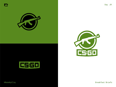 CSGO Logo Redesign branding design flat illustrator logo minimal rebrand vector