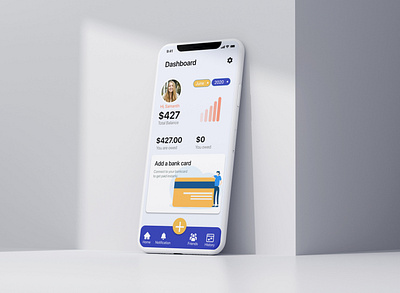 iPhoneXs app app design bank bill branding daily 100 challenge dashboad dashbord design digtal figma flat ios minimal ui ux xd