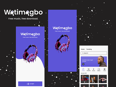 Watimagbo Music App animation motion graphics ui