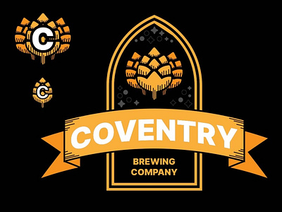 Coventry Brewing Marks Cont. branding design illustration logo