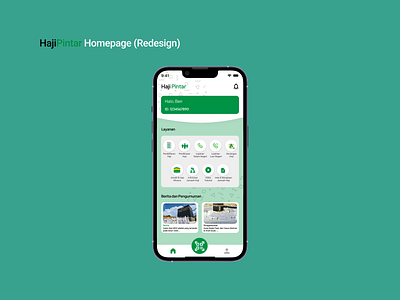 HajiPintar App Redesign app branding design figma graphic design illustration logo mobile ui vector