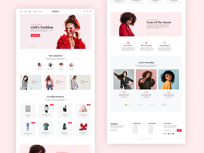 Ecommerce Landing Page for Shopier design figma interaction design landing page product design ui uiux user experience user experience design user interface user interface design uxui