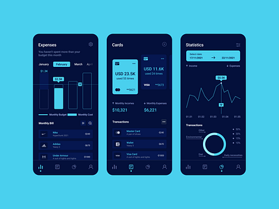 An Expense tracking App design figma interaction design product design ui uiux user experience user interface