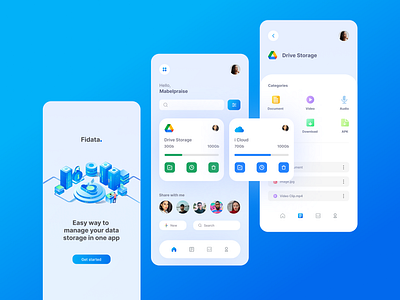 File Management App branding design figma illustration interaction design logo product design ui uiux user experience