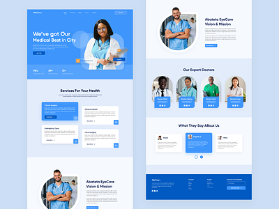 Medicare Landing Page branding design figma illustration interaction design logo product design ui uiux user experience