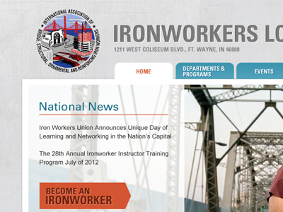 Site mock design metal texture ui union web workers