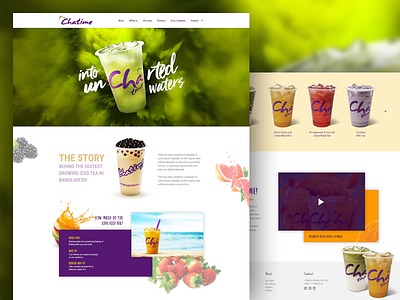 Chatime chatime corporate design product uiux web