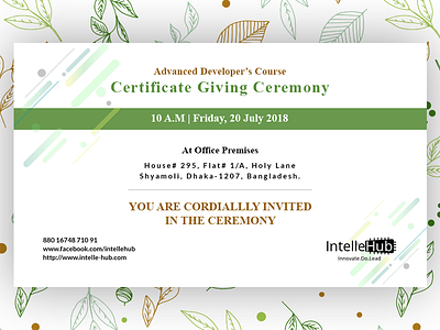 Certificate Giving Ceremony Design