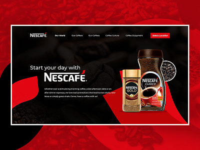 Nescafe Header Design