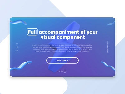 Thunderstorm concept blue desktop full landing page lp trendy ui uidesign ux web