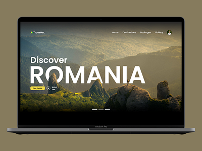 🧳 Travel Website: Traveler. adobexd romania