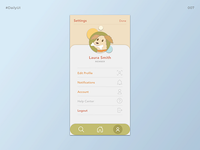 Daily UI Challenge #007 | Settings