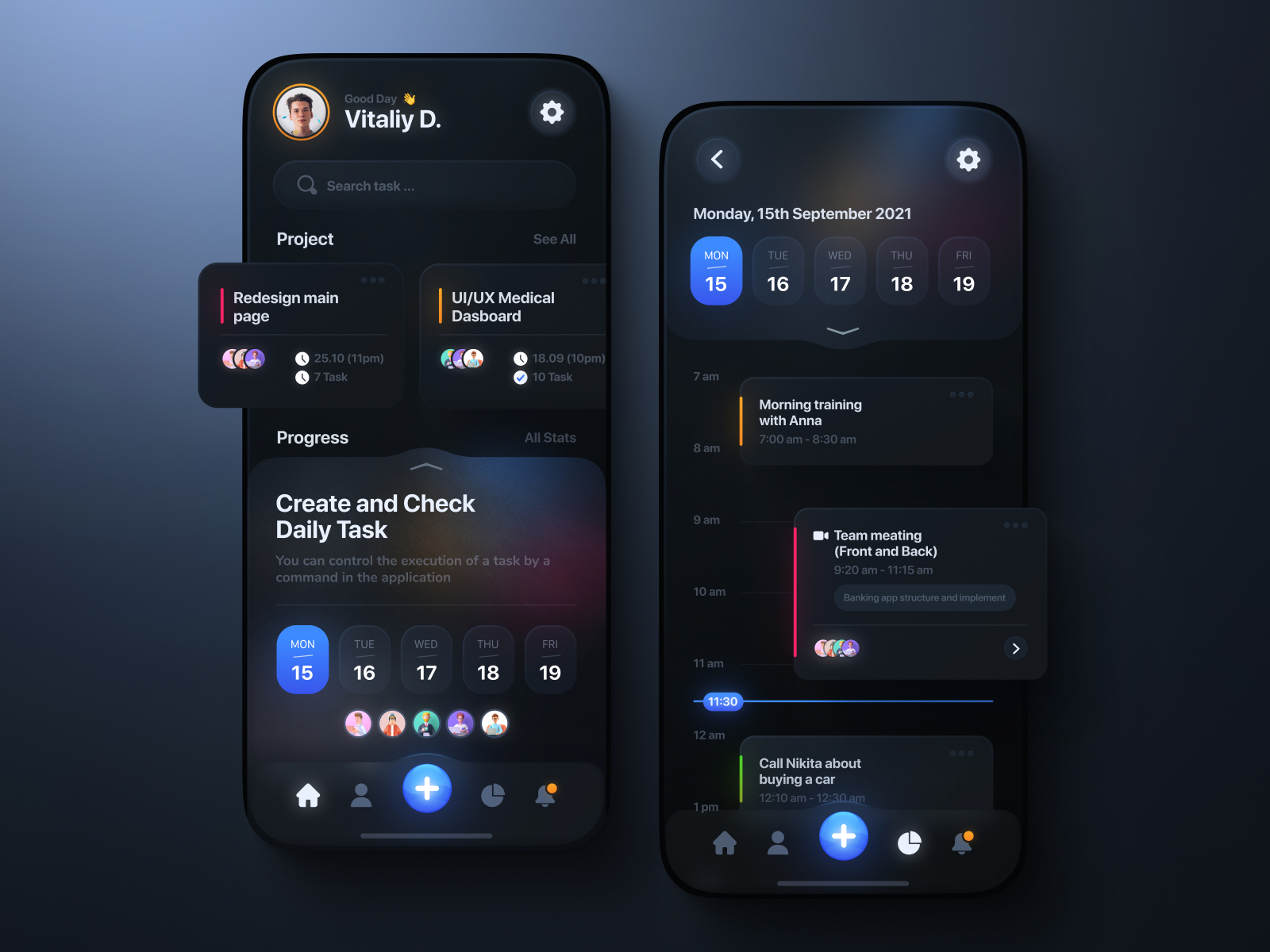 Task Manager App By Vitali Darozhka On Dribbble