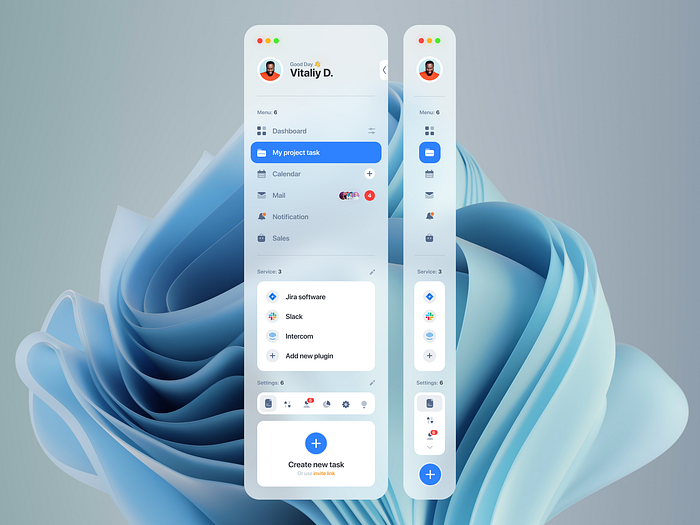 Glassmorphism Navbar designs, themes, templates and downloadable ...