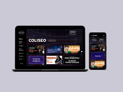 Redesign Coliseo Theater Website