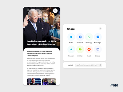 Social Share - News #DailyUI