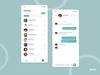 Direct Messaging App #DailyUI app card chat chat app chat application chatapp dailyui dailyuichallenge design direct message direct messaging flat graphic design message message app messaging minimal ui ux