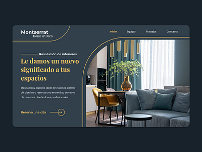 Interior Design Web Page design flat graphic design interior design luxury minimal ui ux web web design web page