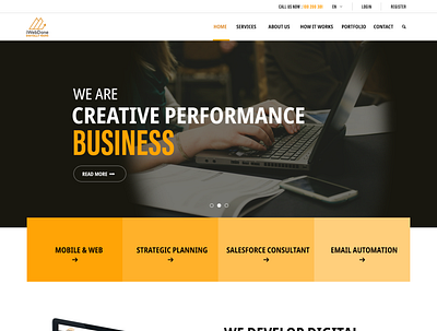 Landing Page Design design minimal ui ux web website