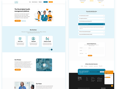 Health Landing Page design figma trending uiux web website xd