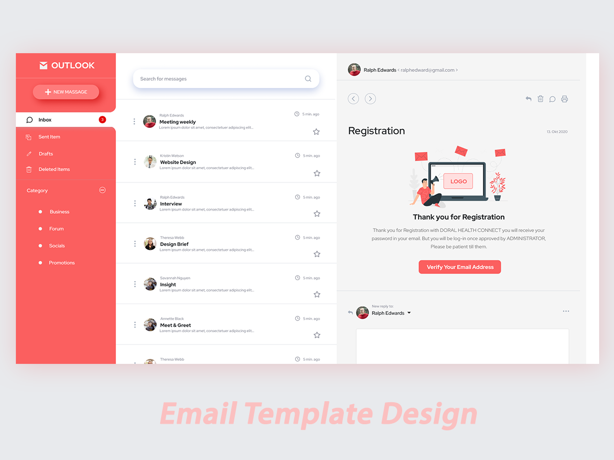 Email Template Design by Jaini Shah on Dribbble