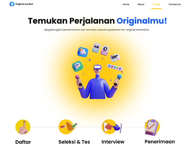 Career / Recruitment Page - Career app branding design ui ux