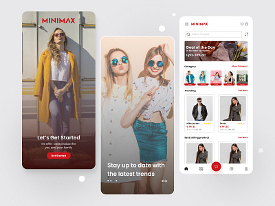 Minimax Shopping App buyer cloths shopping app girls mobile app mobile app design onlineshop onlineshopping shopping shopping app shorts womens