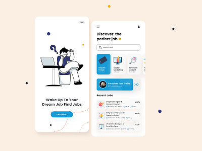 Job Searching App Concept