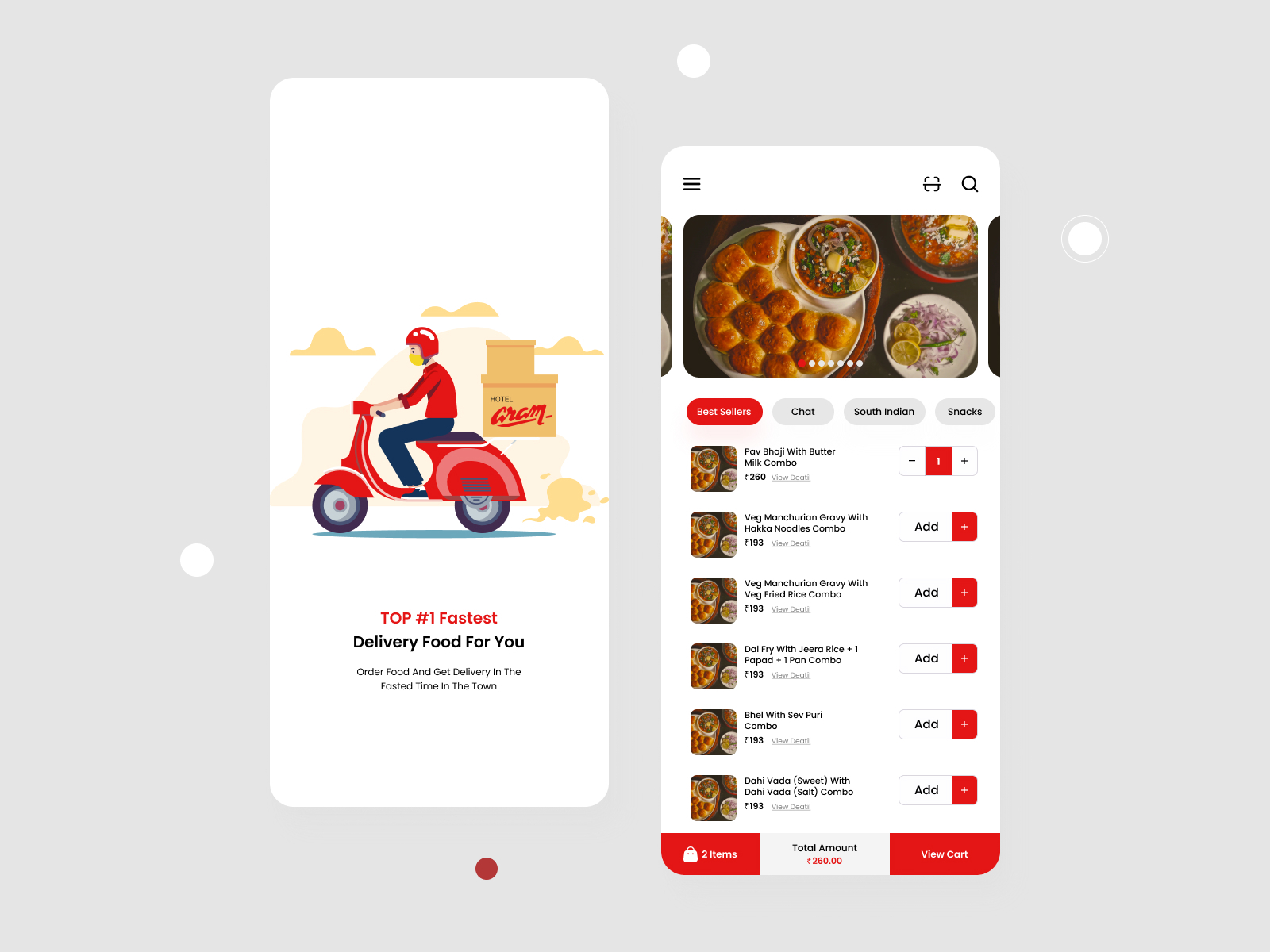 Delicious Food Delivery App UI by Smart Design on Dribbble