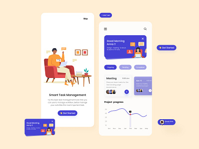 Task Management Mobile app-UX/UI Design