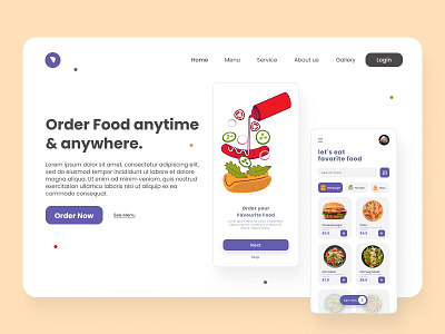 Food App Landing Page