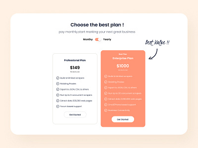 Pricing Table Soft UI Design add design app app development clear contact contact us inquiry popular shot pricing pricing page pricing plan pricing table smart design soft color uiux web development webapp design website concept website design work