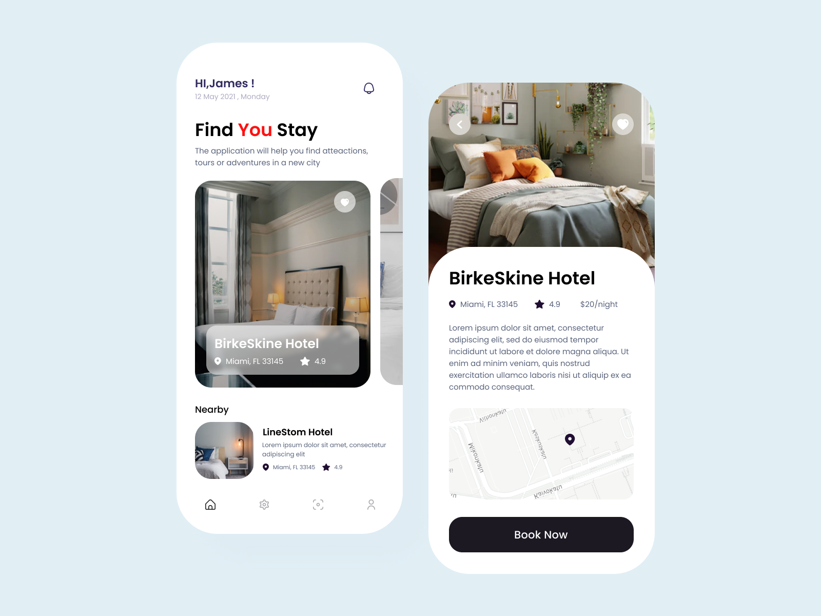 Hotel Booking App UI Design By Smart Design On Dribbble