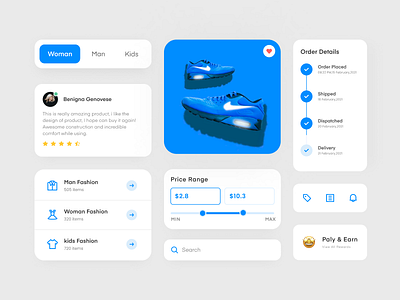 eCommerce app UI Components