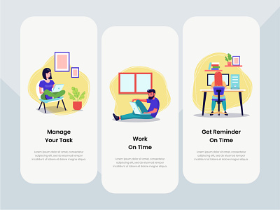 Task Management App: onboarding Screens