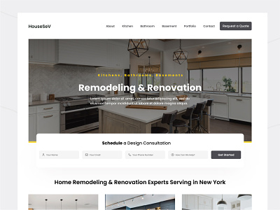 House Renovation - Home page Design