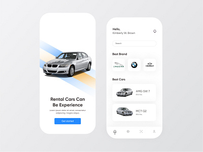 Car Rental App Concept app app design app development app ui car car app clean color concept design services figma ios mobile app mobile ui rent rent a car rental app smartdesign ui ux