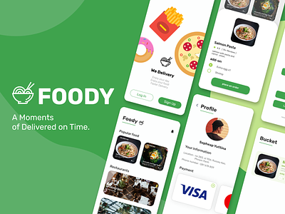 FOODY delivery app adobe xd app application design figma food food and drink food app food delivery ui
