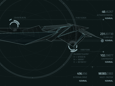 Dragon UI dragon interface sci fi science fiction spacex ui