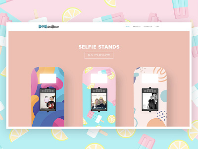 Store Concept color concept flat design minimal pop prototype shop shopify store summer website