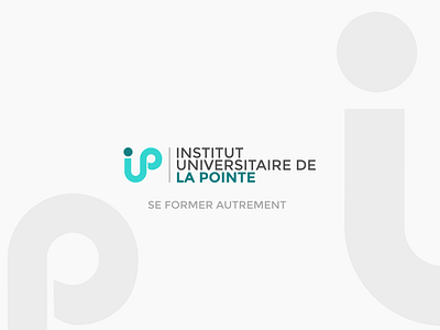 INSTITUT UNIVERSITAIRE DE LA POINTE branding design icon logo minimal vector