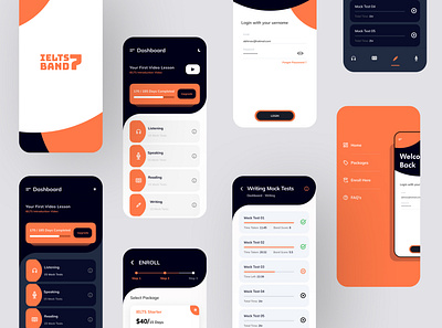 IELTS7BAND App app band score band score design icon ielts logo minimal typography ui ux vector