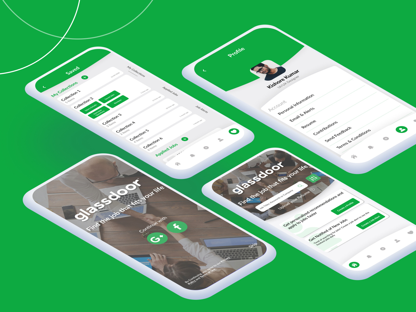 Glassdoor Redesign by Shiva Kumar Eppa on Dribbble