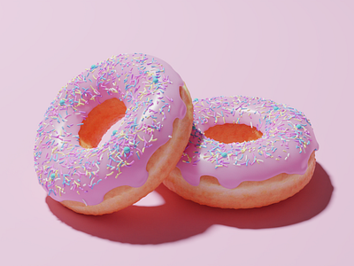 3D Donuts 3d art 3d modeling 3d modelling and rendering aesthetic blender3d design illustration minimal