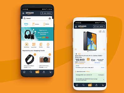 Amazon India App Redesign Concept amazon amazon india android mobile ui