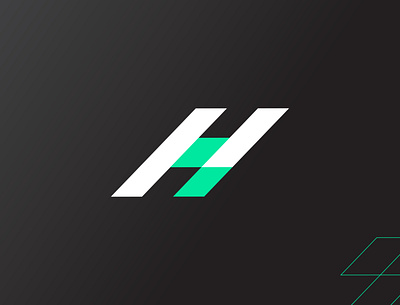 Hitalic design flat graphic design h h leter h logo hi tech icon italic logo logo design minimal shear technology