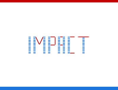Impact barcode logo design digital clock flat graphic design impact investigation logo logo design spy thrill timer wordmark